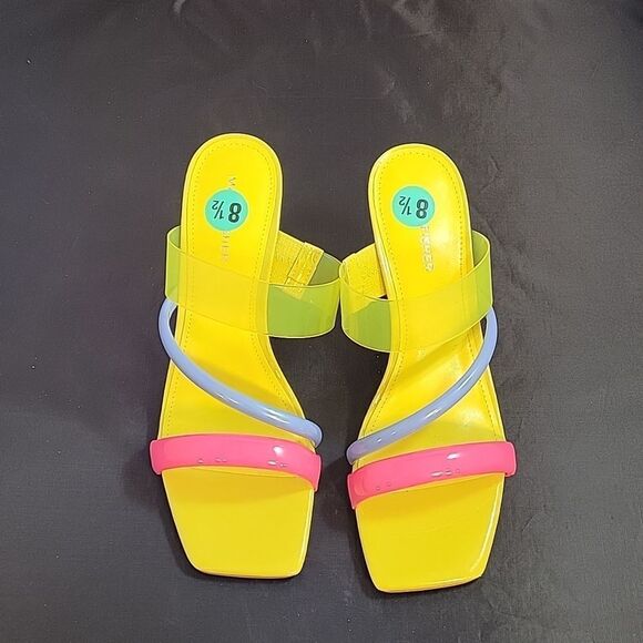BRAND NEW MARC FISHER KRISLY SQUARE TOE 3- DIFFERENCE STRAP MULD SANDAL - Picture 4 of 12